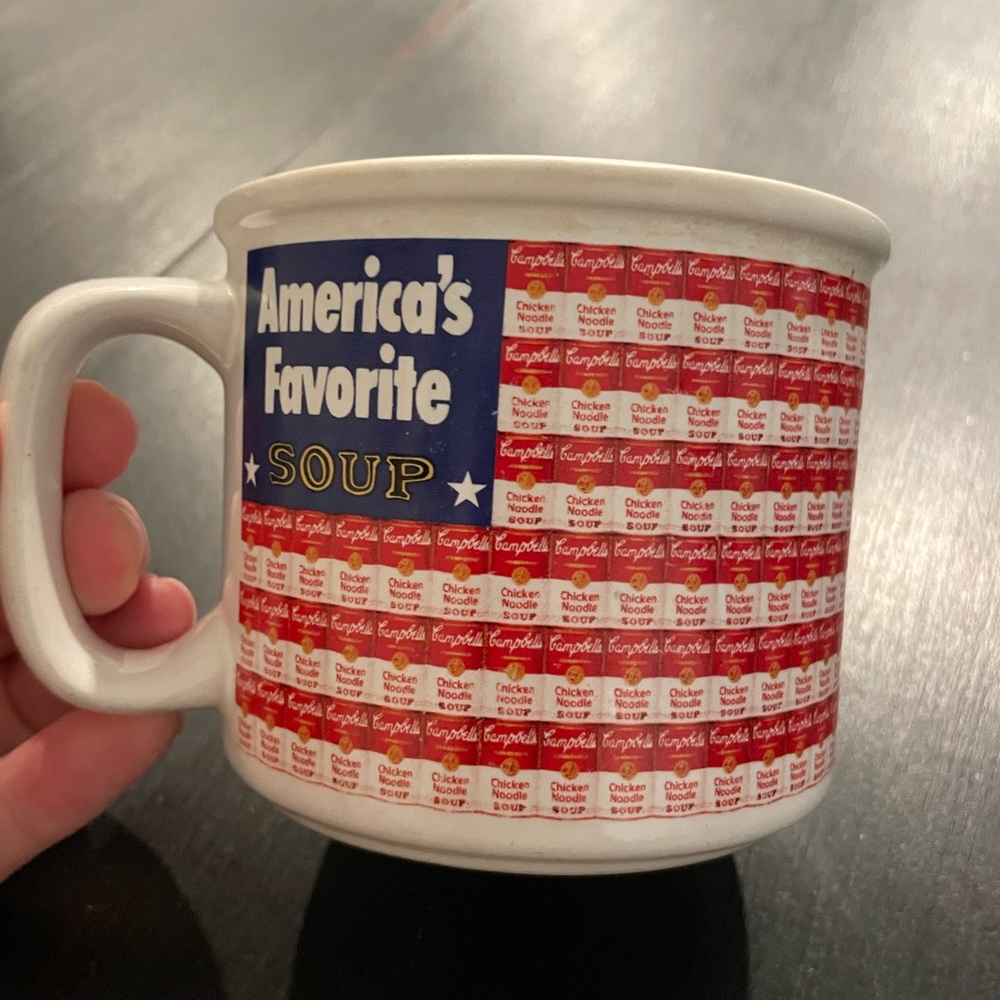 Vintage Campbell’s America’s Favorite Soup Red and White Soup Can Soup Mug